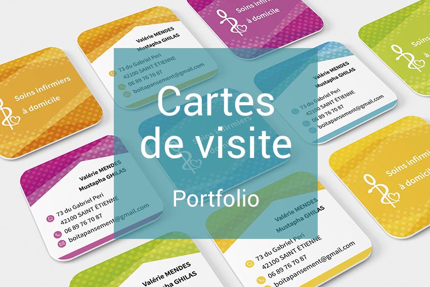 Cartes de visite Portfolio - virginiegraphic