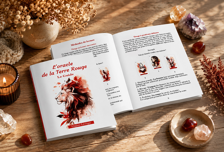 Livret de l'oracle de la terre rouge - Guide pratique