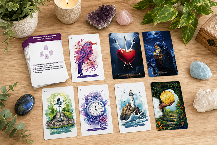 Tarot-Oracle-Jeux de cartes divinatoires