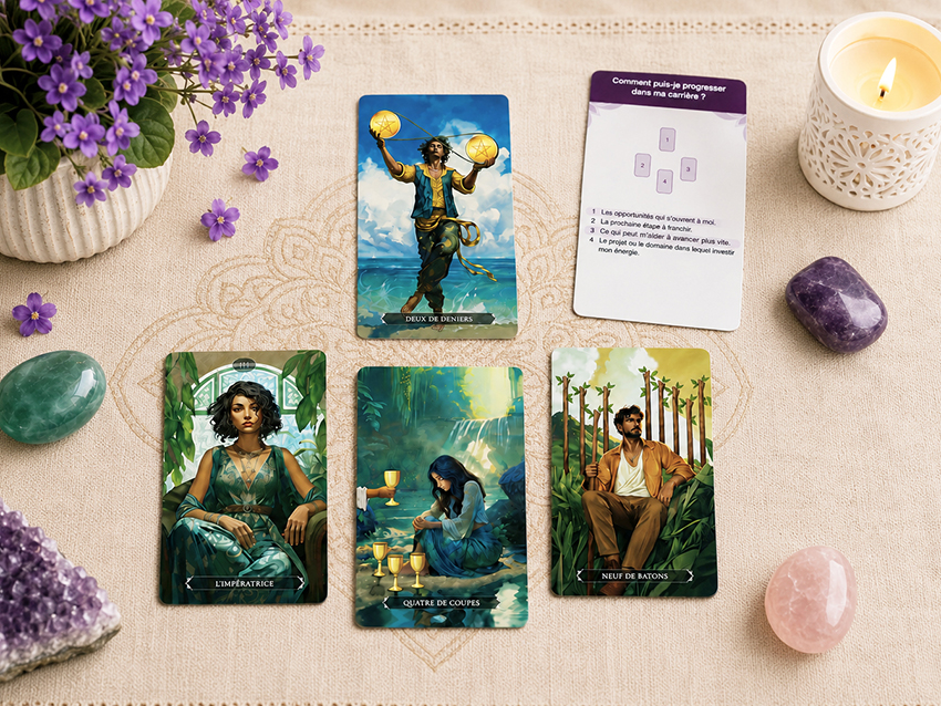 Tarots et oracles, méthode de tirages